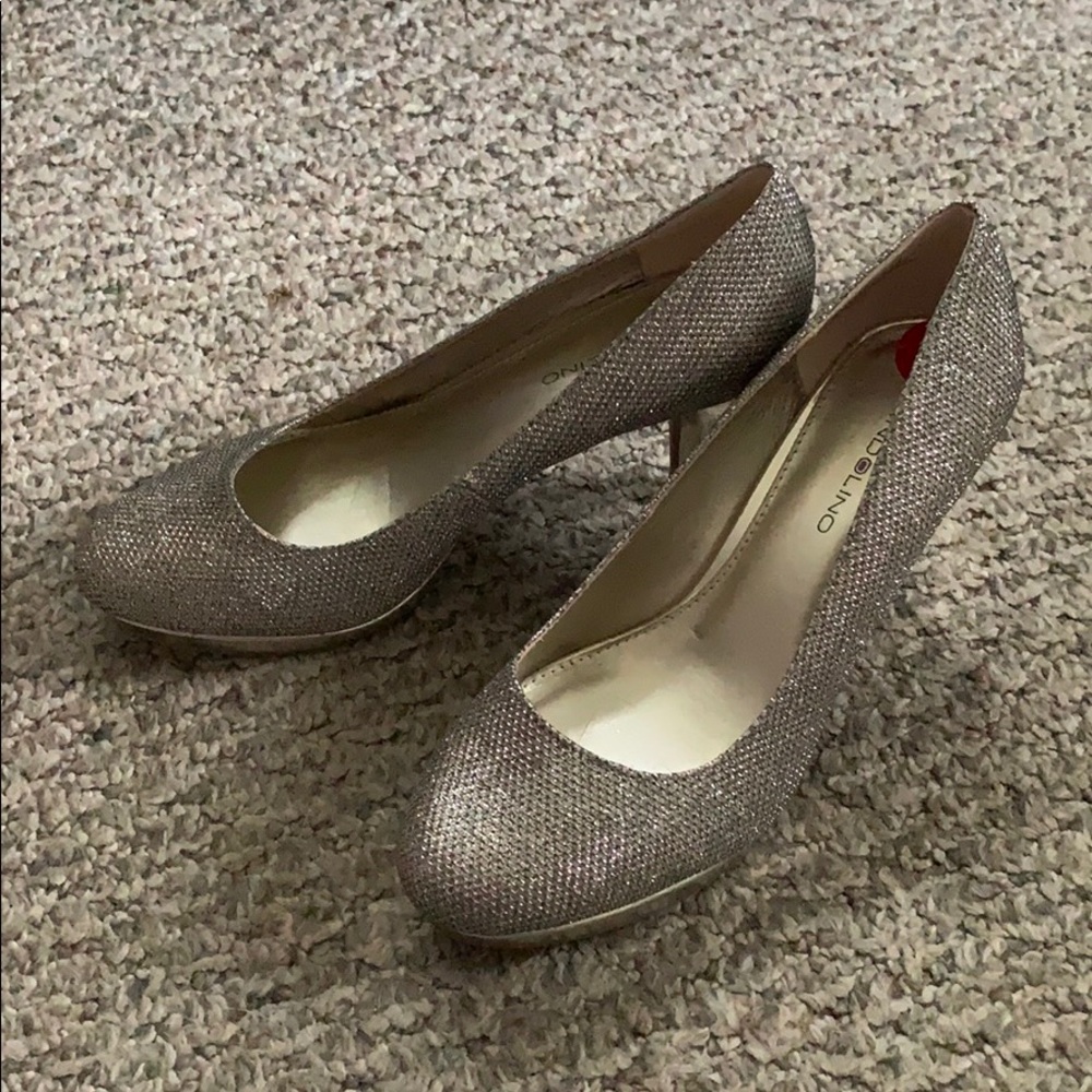 Sparkle silver heels